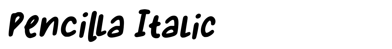 Pencilla Italic